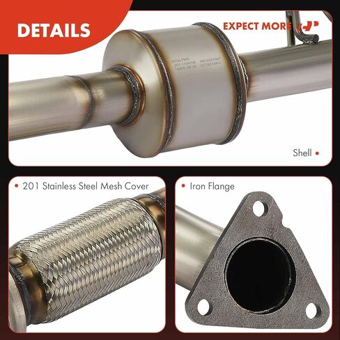A-Premium Rear Catalytic Converter Kit Direct-Fit Compatible with Chevrolet Colorado 2015-2016 & GMC Canyon 2015-2016, 3.6L, EPA Compliant in Saudi Arabia