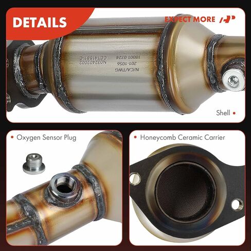 A-Premium 2-PC محول حفاز أمامي يسار ويمين لمشعب العادم مع مجموعة حشية متوافقة مباشرة مع Toyota Tacoma 2012 2013 2014 2015 4.0L, E.P.A. متوافق in Saudi Arabia