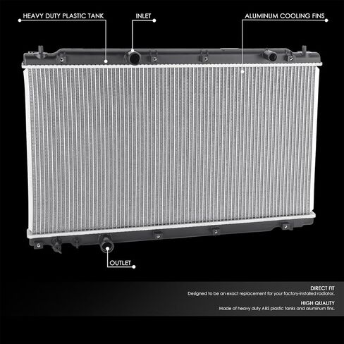 DNA MOTORING OE Style 1-Row Aluminum Cooling Radiator Compatible with 17-19 Honda CR-V 2.4L, OEM-RA-13644, 190105PHA01 in Saudi Arabia