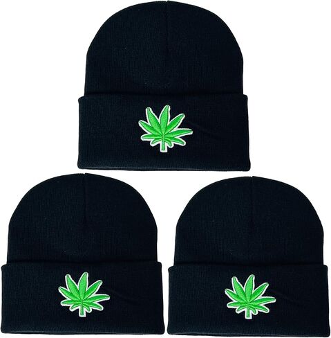 قبعة شتوية متماسكة مطرزة للجنسين للبالغين من الجنسين in Kuwait