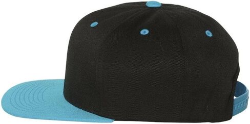 Flexfit 110® Flat Bill Snapback Cap One Size Black/ Teal in Saudi Arabia