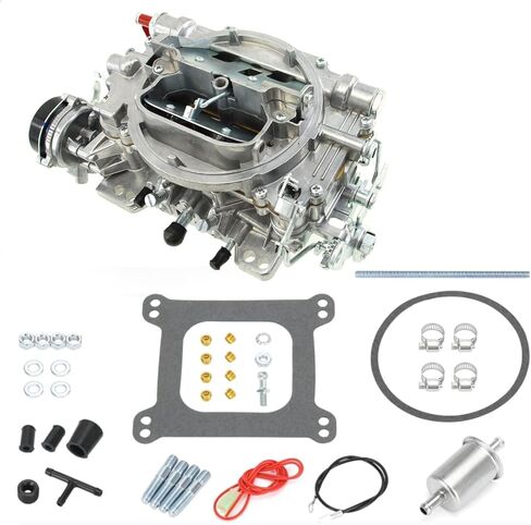 1406 4 Barrel Carburetor For Edelbrock Performer Series 600 CFM Square Bore with Electric Choke Replacement for Chevy Corvette Silverado Ford Mercury Mustang Bronco GMC Pickup Truck in Saudi Arabia