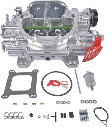 1406 4 Barrel Carburetor For Edelbrock Performer Series 600 CFM Square Bore with Electric Choke Replacement for Chevy Corvette Silverado Ford Mercury Mustang Bronco GMC Pickup Truck in Saudi Arabia