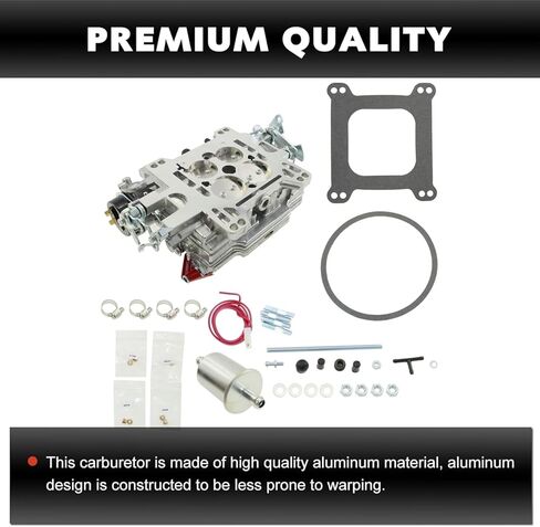 1406 4 Barrel Carburetor For Edelbrock Performer Series 600 CFM Square Bore with Electric Choke Replacement for Chevy Corvette Silverado Ford Mercury Mustang Bronco GMC Pickup Truck in Saudi Arabia