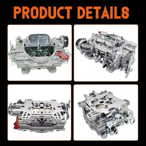 1406 4 Barrel Carburetor For Edelbrock Performer Series 600 CFM Square Bore with Electric Choke Replacement for Chevy Corvette Silverado Ford Mercury Mustang Bronco GMC Pickup Truck in Saudi Arabia