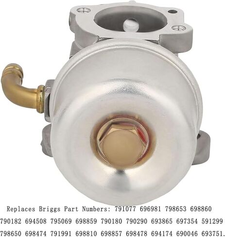متوافق مع 798653 Intek 206 5.5hpCarburator Kit لـ Briggs & Stratton 190 6HP محرك حرفي تروي بيلت سيرز تيلر تشيبر استبدال 791077 696981 798653 698860 698810 in Saudi Arabia