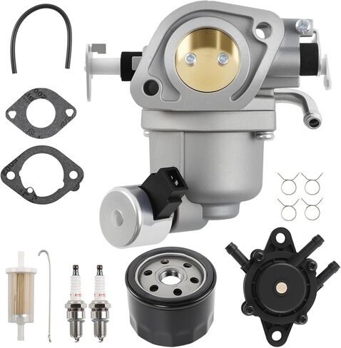 597128 Carburetor Compatible with Briggs & Stratton 40U777 40U877 44U577 44U677 44U777 44U877 Engines, Replaces #596375 595321 596033 595216 597126 594207 593197 593198, with Fuel Pump Spark Plug in Saudi Arabia