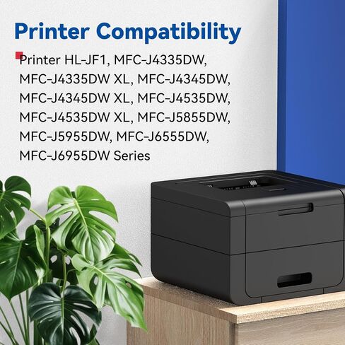 خراطيش حبر LC406XL LC406 لطابعة Brother LC 406 XL 406XL MFC-J4335DW خرطوشة حبر متوافقة مع طابعة Brother MFC-J4535DW MFC-J5855DW MFC-J6555DW MFC-J6955DW (4 عبوات عالية الإنتاجية، BK/C/M/Y) in Kuwait