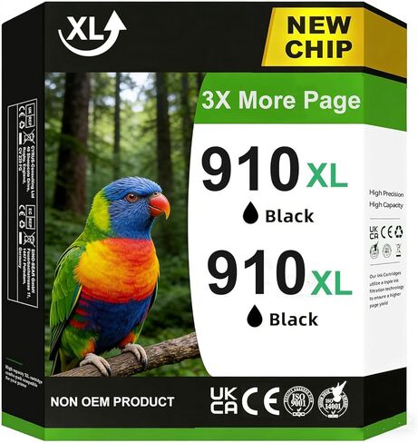 خراطيش حبر سوداء 910 XL 910XL لاستبدال طابعات HP لحزمة خرطوشة الحبر HP 910 910XL HP910XL لحبر HP 910 لحبر OfficeJet Pro 8020 8025 8028 8035 8030 OfficeJet 8010 8022 8015 8018 in Saudi Arabia