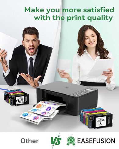 952XL Ink Cartridges 4 Combo Pack Compatible for HP Printer, 952XL 952 XL Ink Works OfficeJet 8702 7700 8210 8700 Series (Black, Cyan/Magenta/Yellow) (952XL-4packs) in Kuwait