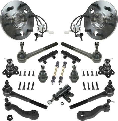 Suspension Kit Ball Joint Tie Rod Sway Bar Idler for Chevy for Tahoe for GMC for Yukon for K2500/K1500 Hub 17pc 4WD ES2004S 515024 in Kuwait
