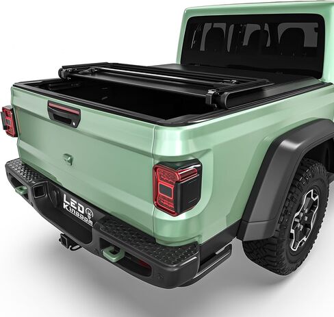 LEDKINGDOMUS Hard Tri-fold Truck Bed Tonneau Cover Fits for Jeep Gladiator JT 2020 2021 2022 2023 2024 2025 2026 with 5 ft Bed in Kuwait
