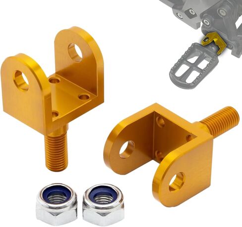 Replacement Foot Peg Mounts for E-Ride PRO SS, Sur-Ron Light Bee LBX, Talaria Sting MX3 MX4, Talaria XXX – Lightweight Anodized 7075 T6 Aluminum, 2 Pack (Black) in Kuwait