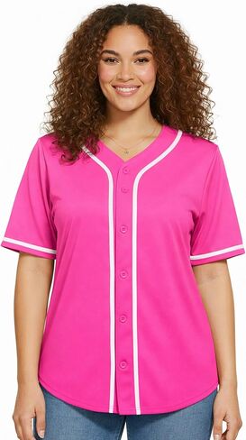 زي بيسبول نسائي من JC DISTRO - قميص هيب هوب من البوليستر الدقيق الفاخر (عبوة فردية وكبيرة) in Kuwait