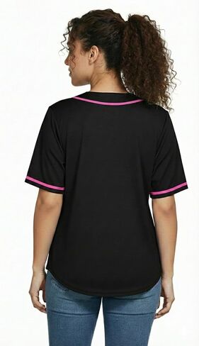 زي بيسبول نسائي من JC DISTRO - قميص هيب هوب من البوليستر الدقيق الفاخر (عبوة فردية وكبيرة) in Kuwait