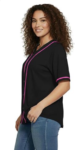 زي بيسبول نسائي من JC DISTRO - قميص هيب هوب من البوليستر الدقيق الفاخر (عبوة فردية وكبيرة) in Kuwait