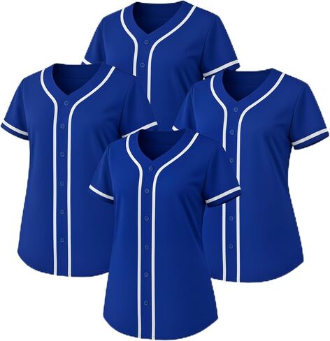 زي بيسبول نسائي من JC DISTRO - قميص هيب هوب من البوليستر الدقيق الفاخر (عبوة فردية وكبيرة) in Kuwait