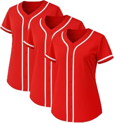 زي بيسبول نسائي من JC DISTRO - قميص هيب هوب من البوليستر الدقيق الفاخر (عبوة فردية وكبيرة) in Kuwait