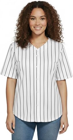 زي بيسبول نسائي من JC DISTRO - قميص هيب هوب من البوليستر الدقيق الفاخر (عبوة فردية وكبيرة) in Kuwait