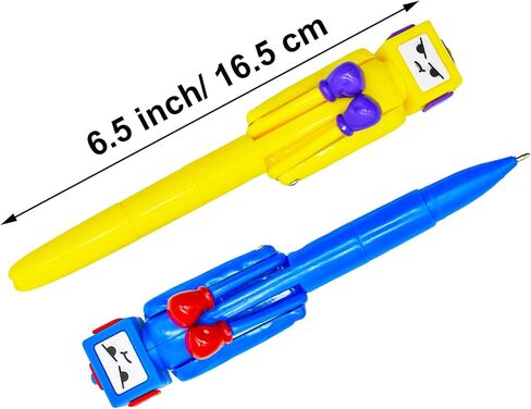 Maydahui 4 Pcs Kawaii Boxing Robot Ballpoint Pens Cute Creative Pens 1.0mm Bullet Nib Novelty Pen Black Ink for Office Supplies Birthday in Saudi Arabia