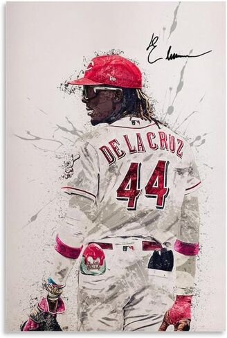 Elly De La Cruz Sign Baseball Poster Watercolor Style Sign Canvas Art Poster And Wall Art Picture Print Modern Family Bedroom Decor Office Posters. Unframe-style, 12x18inch(30x45cm) in Saudi Arabia