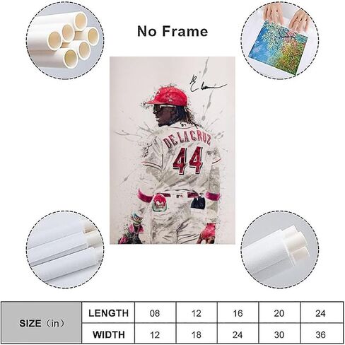 Elly De La Cruz Sign Baseball Poster Watercolor Style Sign Canvas Art Poster And Wall Art Picture Print Modern Family Bedroom Decor Office Posters. Unframe-style, 12x18inch(30x45cm) in Saudi Arabia