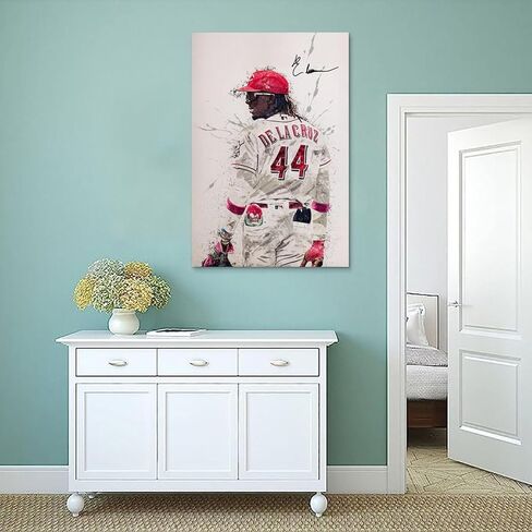 Elly De La Cruz Sign Baseball Poster Watercolor Style Sign Canvas Art Poster And Wall Art Picture Print Modern Family Bedroom Decor Office Posters. Unframe-style, 12x18inch(30x45cm) in Saudi Arabia