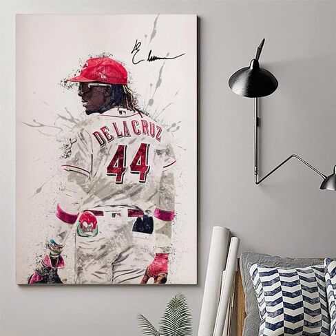Elly De La Cruz Sign Baseball Poster Watercolor Style Sign Canvas Art Poster And Wall Art Picture Print Modern Family Bedroom Decor Office Posters. Unframe-style, 12x18inch(30x45cm) in Saudi Arabia