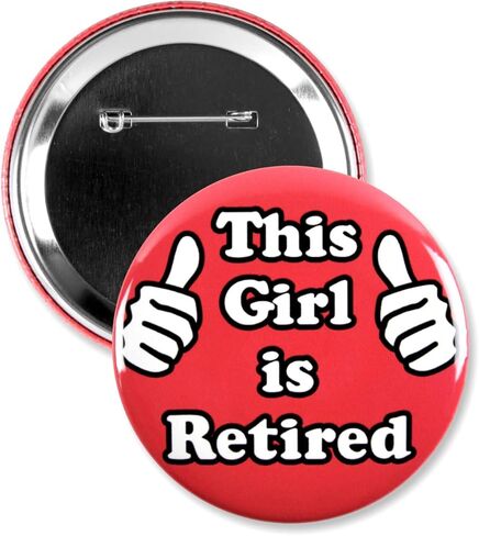1 Pack - Official Retirement Funny Gag Pinback Button - 3 Inch in Saudi Arabia