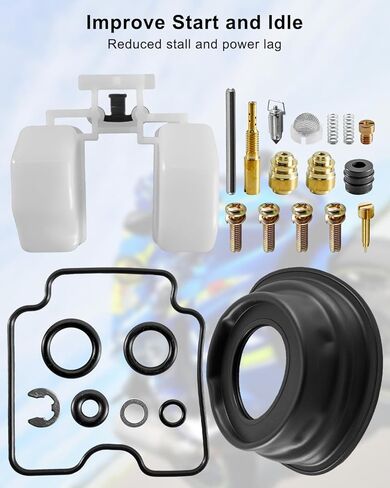 مجموعات إعادة بناء الكربوهيدرات المكربن ​​مناسبة لسوزوكي كاتانا 750 GSX750F 1998-2006، مع مكون شل الغرفة العائمة، زنبرك حلزوني للحجاب الحاجز، 4 عبوات in Saudi Arabia