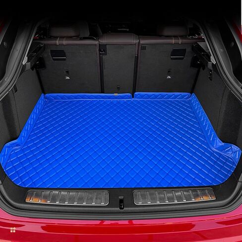 Car Trunk Mat for Mazda Mazda 3 Hatchback MK3 2014 2015 2016 2017 2018, Custom Fit PU Leather Cargo Liner, All-Weather Waterproof Rear Trunk Liner Protector, Auto Interior Accessories in Kuwait