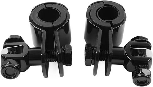 SIKUAI 1 Pair 1" 1.25" Guard Mounting Foot Peg Clamps Crash Bars Footpeg Iron Rubber Black For all motorcycles with 1" (25mm) or 1.25" (32mm) Highway Bar/Crash Guard Bar in Kuwait