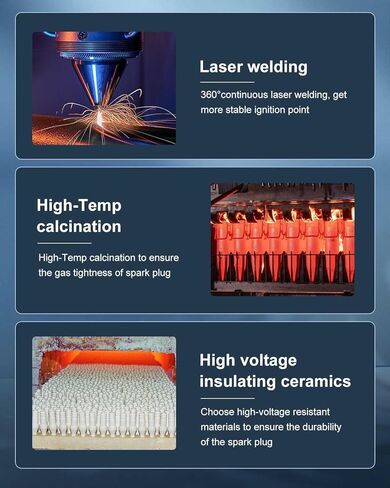 ECCPP Spark Plug Platinum Iridium Fit for Chrysler for PT Cruiser 2001-2010,for Jeep for Wrangle 2003-2006 Replacement for 2313 (4 Spark Plugs) in Kuwait