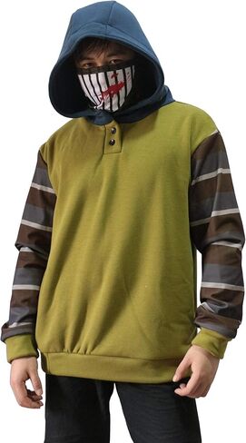 Uyecos تأثيري زاحف Ticci توبي هوديي الرجال رشاقته البلوز سترة سترة تأثيري حلي in Kuwait