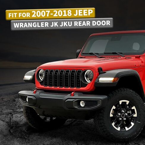 Metal Rear Door Storage Boxes Compatible with 2007-2018 Jeep Wrangler JK JKU 2/4 Door, 2 Packs Rear Door Side Insert Organizer Pockets for Jeep Saggy Net Replacement(Black) in Saudi Arabia