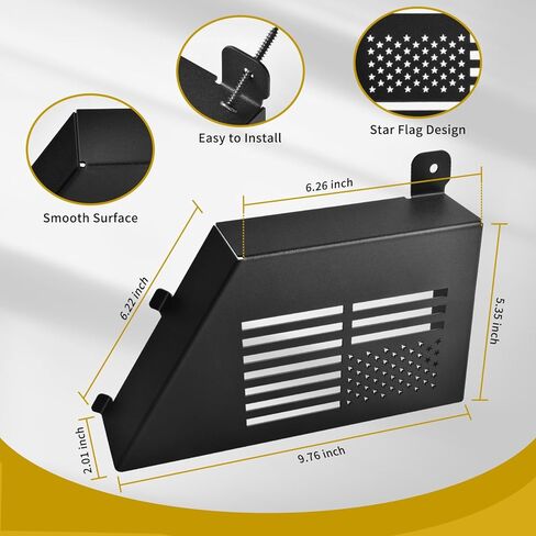 Metal Rear Door Storage Boxes Compatible with 2007-2018 Jeep Wrangler JK JKU 2/4 Door, 2 Packs Rear Door Side Insert Organizer Pockets for Jeep Saggy Net Replacement(Black) in Saudi Arabia