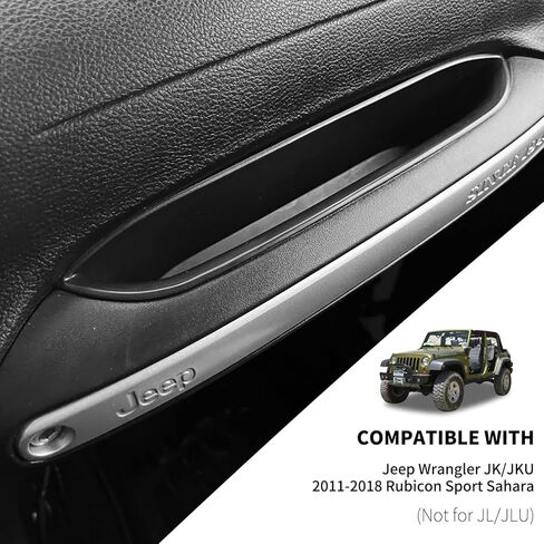صينية قضيب الإمساك متوافقة مع 2011 2012 2013 2014 2015 2016 2017 2018 منظم تخزين جيب رانجلر JK من جانب الركاب لملحقات باب JKU 2/4 in Kuwait