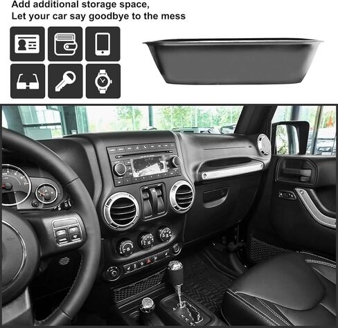 صينية قضيب الإمساك متوافقة مع 2011 2012 2013 2014 2015 2016 2017 2018 منظم تخزين جيب رانجلر JK من جانب الركاب لملحقات باب JKU 2/4 in Kuwait