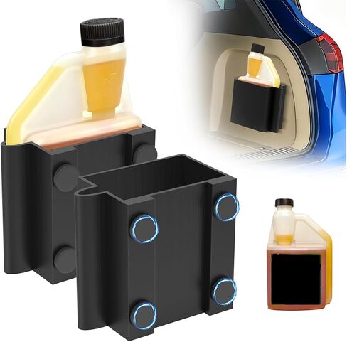 AZEAM حامل إضافات الديزل المغناطيسي متوافق مع Hot Shots Hotshots وقود الديزل الإضافي حامل معالجة زجاجة ضغط 16 أونصة، رف تخزين حاوية سرير الشاحنة لمرآب السيارة RV in Kuwait