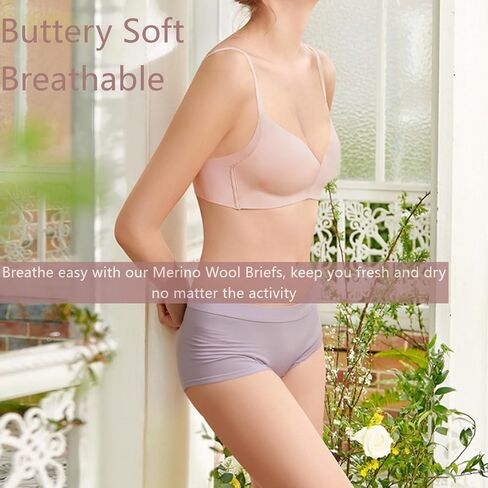 MERINNOVATION 100% Merino Wool Boxer Briefs for Women - Size M 2 Packs Underwear Boy Shorts Everyday Breathable Anti-Odor Black in Kuwait