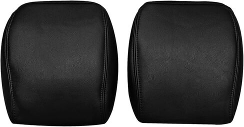 Driver Passenger Side Leather Headrest Cover BLK for Ford F-150 Raptor SVT 2010 2011 2012 2013 2014 in Saudi Arabia