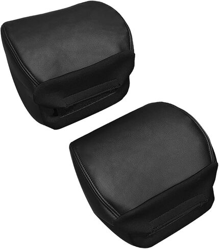 Driver Passenger Side Leather Headrest Cover BLK for Ford F-150 Raptor SVT 2010 2011 2012 2013 2014 in Saudi Arabia