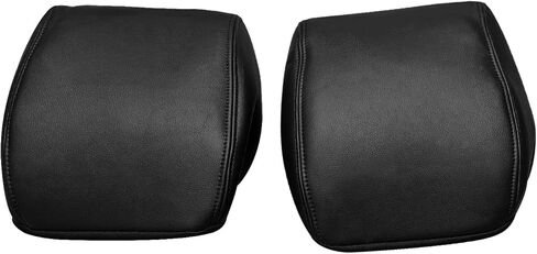 Driver Passenger Side Leather Headrest Cover BLK for Ford F-150 Raptor SVT 2010 2011 2012 2013 2014 in Saudi Arabia