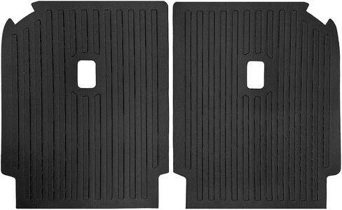 Backrest Mat Compatible with 2022-2026 Rivian R1S, Black TPE All Weather Rear Seat Back Protector Liner Cover 2 Pieces in Saudi Arabia