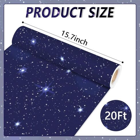 Outer Space Bulletin Board Paper Roll Night Sky Bulletin Board Background Paper Not Easy to Fade Bulletins Decorations for Back to School Poster Papers Arts Crafts Classroom Supply 15.8inx20ft in Saudi Arabia