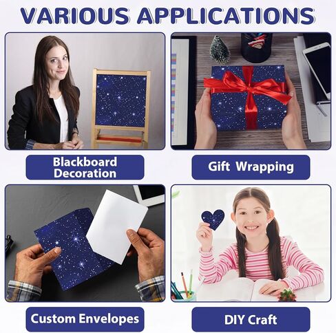 Outer Space Bulletin Board Paper Roll Night Sky Bulletin Board Background Paper Not Easy to Fade Bulletins Decorations for Back to School Poster Papers Arts Crafts Classroom Supply 15.8inx20ft in Saudi Arabia