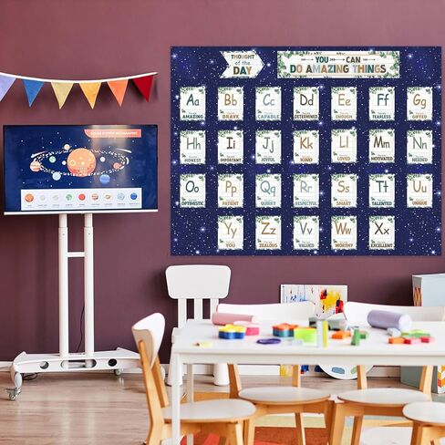 Outer Space Bulletin Board Paper Roll Night Sky Bulletin Board Background Paper Not Easy to Fade Bulletins Decorations for Back to School Poster Papers Arts Crafts Classroom Supply 15.8inx20ft in Saudi Arabia