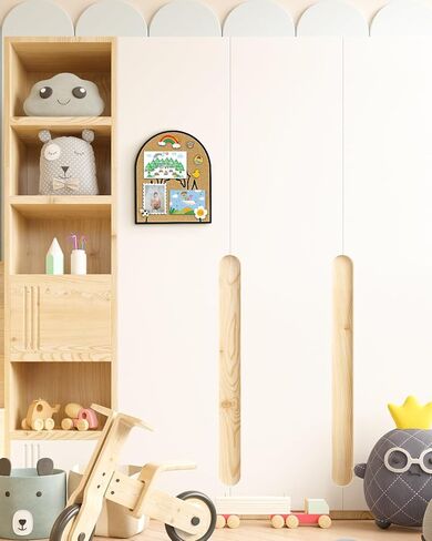 لوحة الفلين ذات دبوس القلعة، لوحة إعلانات مقوسة، ذاتية اللصق، 9.8 بوصة × 11.8 بوصة، سمك 1/2 بوصة (أسود) in Kuwait