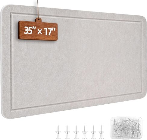 Bulletin Board, 24 x 17 inches Decorative Felt Pin Board for Wall, Foldable Felt Notice Photo Display Board with Self-Adhesive Tape for Office Home School, with 20 Pushpin(Camel) in Saudi Arabia