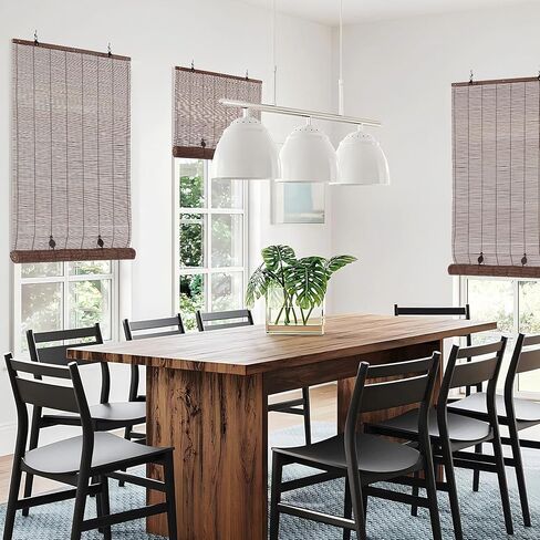 ALIMOO Bamboo Blinds for Interior Windows, Light Filtering Roll Up Windows Shade for Indoor Outdoor Home Patio Porch, 36" W x 72" H in Kuwait